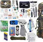 Vital 72 Hour Emergency Survival Kit for Family - Bug Out Bag for Hurricanes, Floods, Tornadoes or Other Disasters - 72 Hour Kit of Food & Water for 2 Per Bag