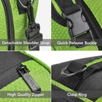 Tirrinia Expandable Insulated Lunch Bag for Men Women – Leakproof Reusable Cooler LunchBox for Kids & Adults with Shoulder Strap, Perfect for Work, School, Office, Travel,Green