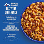 Mountain House Chili Mac with Beef & Freeze-Dried Food for Camping, 10 Servings, 30-Year Shelf-Life