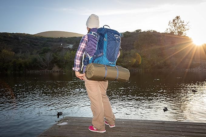 NatureReady Sleeping Pad. [Single 75x24x2]. Lightweight Portable Self-Inflating Camping Mat, Roll Out, with Waterproof Cover, & Travel Bag
