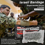 Survival First Aid Kit with Israeli Bandage, Chest Seal, Tourniquet, Splint, Tactical Military Combat Molle IFAK for Wound Care, Bleeding Control, Trauma Hemorrhage and More (Red)