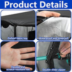 1 Pcs Canopy Chair Mosquito Net, Mosquito Mesh Chair Net with Waterproof Roof and Zipper Opening,Mosquito Net Chairs Cover for Outdoor Hiking Hunting Fishing Camping, Excluding Chairs