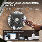12000mAh 5000LM Camping Lights 3 Color Lighting Modes Bright Rechargeable LED Lamp 40W Hanging Tent Lights IPX5 Waterproof,Magnet,Power Failure Emergency Survival Kits & Christmas Day Gift