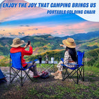 Huwena 10 Pack Folding Camping Chairs Bulk with Cupholder Carry Bags Lightweight Beach Chairs Collapsible Portable Outdoor Lawn Chair for Picnic, Camp, Outside
