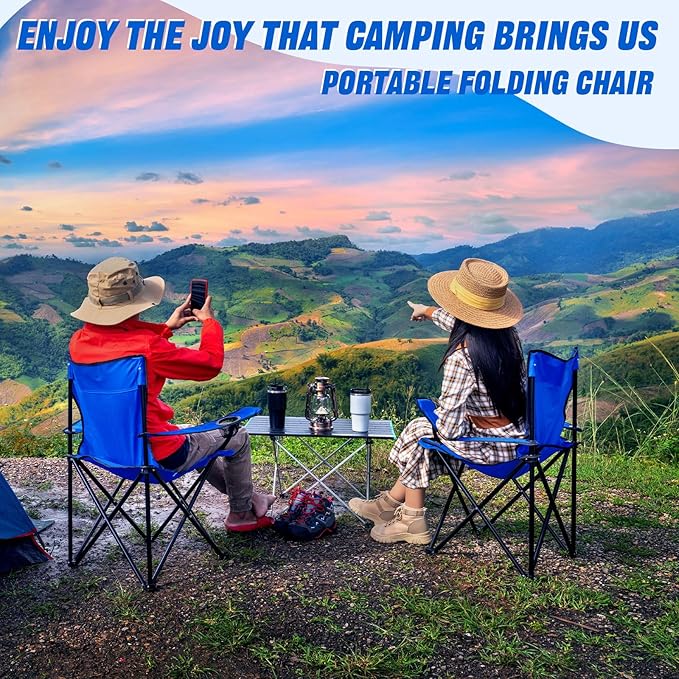 Huwena 10 Pack Folding Camping Chairs Bulk with Cupholder Carry Bags Lightweight Beach Chairs Collapsible Portable Outdoor Lawn Chair for Picnic, Camp, Outside