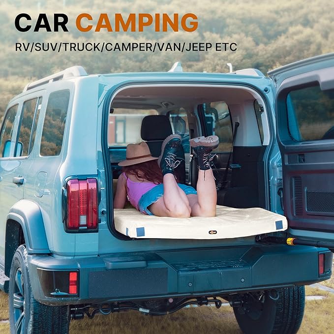 Floor GAIALOOP Memory Foam Car Camping Bed Glamping Roll Up Futon Mattress, Japanese Floor Sleeping Mat Camp Cot Mattress Pad Travel Guest Side Sleepers [Single: 75 * 30 * 3'']