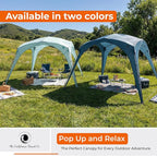 Pop ’N Go® Beach Canopy – Windproof, Beach Tent with Quick Setup, UV Shade, Lightweight & Portable Design – Perfect for Beach Days, Outdoor Play, Camping & Family Adventures (Sweet Mint)