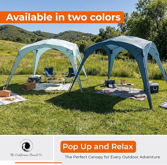 Pop ’N Go® Beach Canopy – Windproof, Beach Tent with Quick Setup, UV Shade, Lightweight & Portable Design – Perfect for Beach Days, Outdoor Play, Camping & Family Adventures (Sweet Mint)