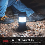 NEBO Big Poppy Lantern, Flashlight & Power Bank | 300 Lumens, 15 Hours Run Time, Rechargeable LED Spotlight, Pop-Up Flame Emulator & Lantern Modes, Water Resistant, Includes Micro-USB Charging Cable