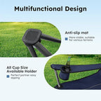ALPHA CAMP Heavy Duty Canopy Lounge Chair Sunshade Hiking Travel Chair with Cup Holder