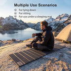YIKI Closed Cell Foam Sleeping Pad for Camping, 72.8x22 inch, Ultralight Foldable Foam Sleeping Mat with Heat Reflective Layer, Waterproof Backpacking Pad for Hiking, Tent, Outdoor Use