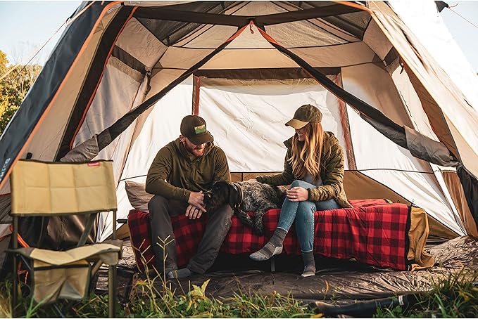 Bushnell Instant Tent | 6 Person / 9 Person / 12 Person Shield Series Instant Tents Cabin Design Perfect for 3 Season Family Camping, Hunting, and Fishing with Fast Setup | Instant Tents, Cabin Design, Family Camping, Hunting, Fishing, Fast Setup