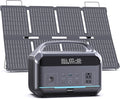 DaranEner Portable Power Station 600W with Solar Panel 80W, 288Wh LiFePO4 Battery Backup w/2 AC Outlets, 1.7H Fast Charging Solar Generator for Camping, RV Travel, Home Emergencies