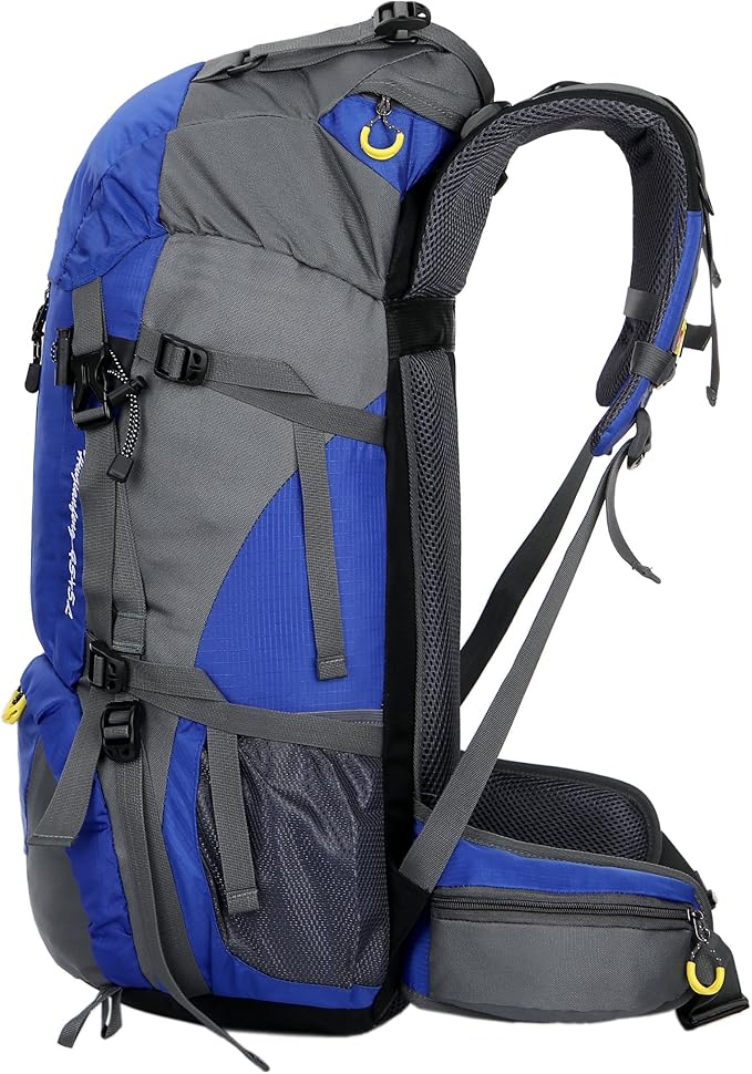 WoneNice 50L(45+5) Waterproof Hiking Backpack - Outdoor Sport Daypack with Rain Cover