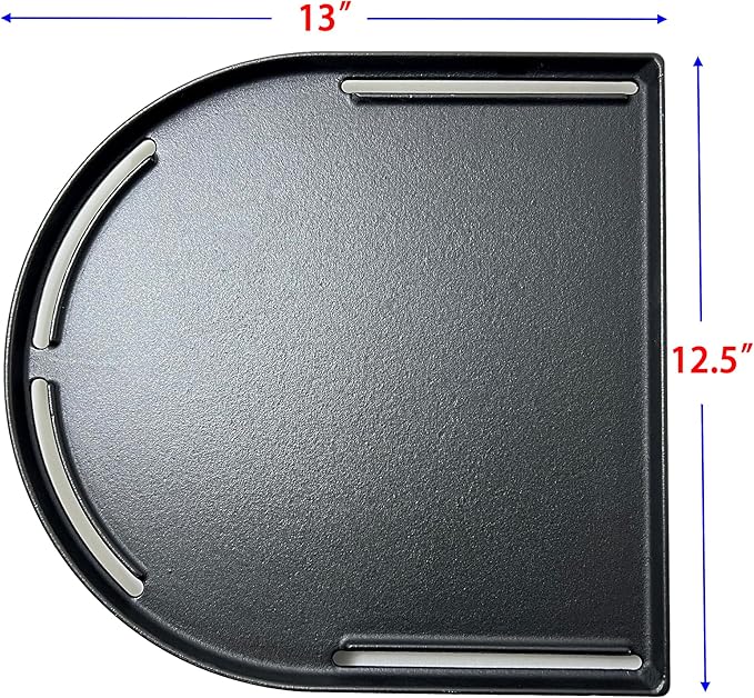 Direct Store DC125 Cast Iron Half Grill Griddle Replacement for Coleman Roadtrip Swaptop Grills LX LXE LXX, Non-Stick Flat Grill Cooking Griddle Pan Accessories, 1 Pack