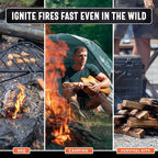 2lb Fatwood Fire Starter Sticks | 100% Natural Fire Starters for Campfires, Firepit, Wood Stoves, Fireplaces, BBQ | Start a Fire w/Just 2 Sticks | Camping Essentials by Billy Buckskin (2lb Bag)