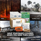 Sirius 3-72 Hour Survival Kit & Emergency Preparedness - Food, Water & Shelter for 72 Hours - 5 Year Shelf Life - Food & Water Rations
