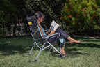 Picnic TIME NCAA Unisex-Adult NCAA Outdoor Rocking Camp Chair, XL Heavy Duty Camping Chair for Adults