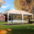 Quictent 10x20 Pop up Canopy Without Sidewalls Easy up Canopy Tent Instant Shelter with Windows for Outdoor Event Party