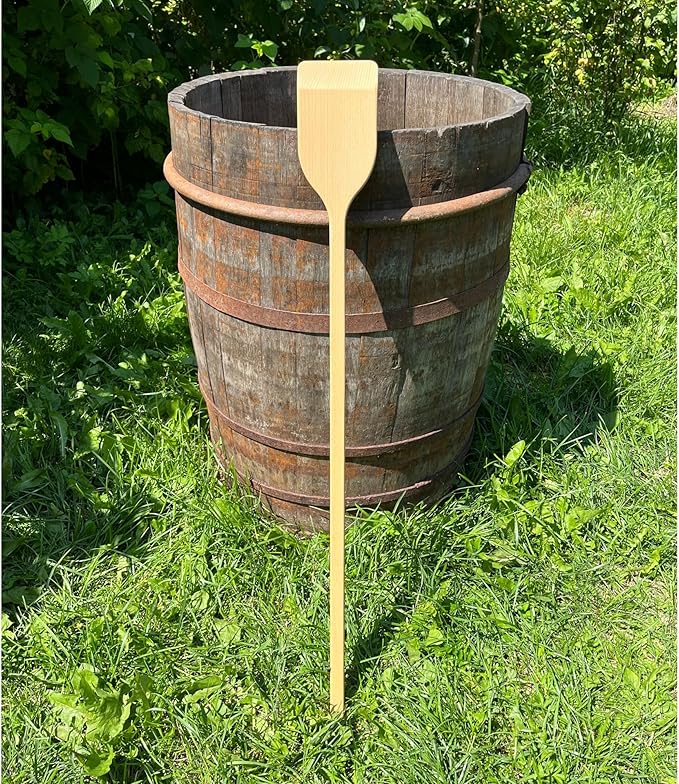 36-in Beech Heavy Duty Wooden Mixing Paddle - Made in Ukraine - Handle Long Stir for Cooking Cajun Crawfish Boil and Brewing Beer - Stirring Spatula for Brewing Mixing Grill Camping in Big Stock Pots