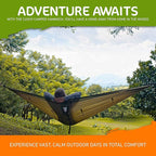 Premium Hammock with Rain Fly, Bug Net, Tree Straps, and Dry Bag - Complete Camping Hammock System with Mesh Bug Net - Outdoor Combo Kit with Rainfly Bundle for Backpacking…