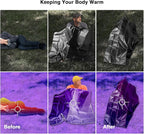 RedSwing Heavy Duty Reflective Survival Space Blanket, Multipurpose Emergency Thermal Blanket for All Weather, Black