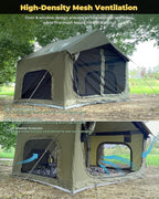 Inflatable Camping Tent, Luxury Glamping Design with Skylight, Oxford Fabric