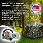 Hutch Mountain Generator Propane Conversion Kit Honda EU3000is- Tri-Fuel Conversion for Propane, Gasoline & Natural Gas - Portable Generator Backup Kit for Home Emergencies, Camping, and RVs