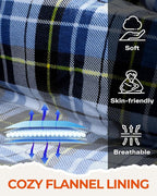 Sportneer Sleeping Bags for Adults, 0 Degree Sleeping Bag XL Flannel Winter Cold Weather Sleeping Bag with Detachable Hood Compression Sack for Camping, Backpacking, Hiking