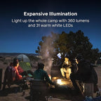 BioLite Luci Charge Inflatable Rechargeable Solar Camping Lantern, Charge 360