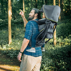 Chicco SmartSupport Aluminum Frame Backpack Carrier, Lightweight Baby Backpack Carrier, Solar/Grey