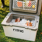 RTIC Ultra-Light 32 Quart Hard Cooler Insulated Portable Ice Chest Box for Drink, Beverage, Beach, Camping, Picnic, Fishing, Boat, Barbecue, 30% Lighter Than Rotomolded Coolers