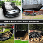 Tarp 16x20 Feet, 8 Mil Large Waterproof Tarps Heavy Duty with Grommets Every 23.6", Thick Plastic Tarp, UV Resistant Tear&Fade Resistant, Reinforced Edges for Outdoor Pool Camp Tent