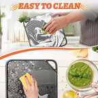 1-Piece 10.6 inch Cast Iron Griddle Plate | Reversible Square Cast Iron Grill Pan for Single burner| Double Sided Used on Open Fire & in Oven | Pre-Seasoned |Versatile Baking Griddle