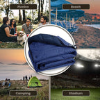 onewind Camping Blanket, Recycled Nylon Fabric Dupont Sorona Fillings, Warm, Puffy, Breathable, Windproof, Packable, Lightweight Camping Quilt for Outdoor Hiking Backpacking Travel Beach