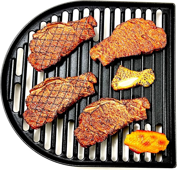 Direct Store DC126 Cast Iron Grill Cooking Grates for Coleman Roadtrip Swaptop Grills LX LXE LXX, Non-Stick Grids Grates, 2 Pack