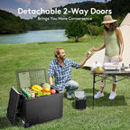 BODEGACOOLER 12 Volt Car Refrigerator, 61Quart (58L) Car Fridge WIFI APP Control, Protable Freezer -4℉-68℉, RV Electric Cooler 12/24V DC 100-240V AC for Outdoor, Truck, Van, Vehicles, Camping, Travel