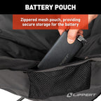 Lippert Big Bear Dark Grey Heated Folding Camping Chair with Power Bank, Two Heat Zones, 400-lb. Weight Capacity, 600D Polyester Fabric, High-Loft Cushioning, Zippered Carrying Bag - 2024043334