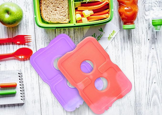 Healthy Packers Ice Pack for Lunch Box - Freezer Packs - Original Cool Pack (Set of 5) | Slim & Long-Lasting Ice Packs for Your Lunch or Cooler Bag (Combo)