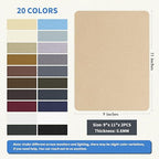 KING MOUNTAIN Canvas Repair Patch 9 x11 Inch 4 Pcs Self-Adhesive Waterproof Fabric Patch for Sofas, Tents, Furniture,Tote Bags, Car Seats (Khaki)
