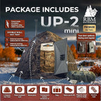 Rbm Outdoors Hot Tent with Stove Jack, Easy Setup 4 Season Winter Tents for Camping, Cold Weather Wall Double Layer Waterproof & Windproof Shelter