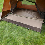 TIMBER RIDGE 20-Second Quick Set-Up Camping Cot, Lightweight Aluminum Folding Cot with Zipper Closure, Portable Carry Bag Included for Camping, Travel and Outdoors, Support up to 225lbs, Tan 2pcs