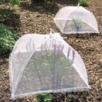 Simply Genius Pop-Up Mesh Food Covers - 17 x 17 in, White, 6 Pack, Large & Tall - Reusable & Collapsible Food Tents for Outdoor Serving