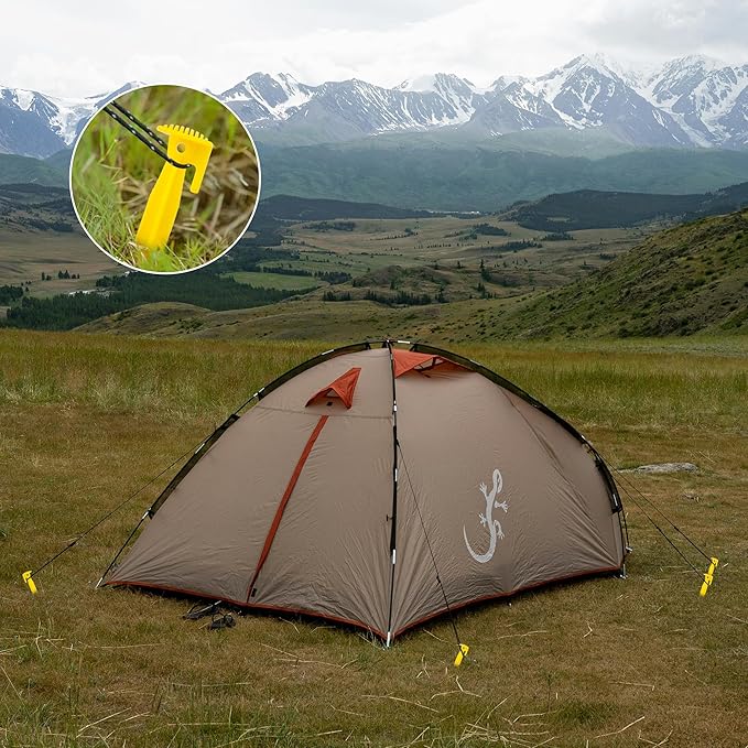 36 Pack Plastic Tent Stakes Heavy Duty, 9 inch Plastic Yard Stakes for Outdoor Inflatables Beach Tent Stakes,Tent Pegs for Sand, Camping, Gardening