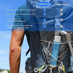 Waterdrop Water Filter Straw, Camping Water Filtration System, Water Purifier Survival Outdoor Drinking Water Purifier for Travel, Backpacking and Emergency Preparedness, 0.1 Micron (Blue), Pack of 2