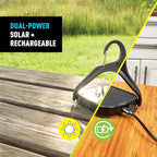 Nite Ize Radiant Revolve Rechargeable & Solar Lantern - Premium Solar Light for Camping Accessories & Backpacking Gear - Weather-Resistant Design with 360-Degree Rotating Body