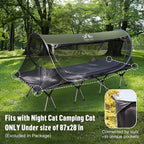 Night Cat Pop-up Mosquito Tent: 1 Person Camping Tent with Bug Screen Net Easy Set-up Tent Fits for Camping Cot (Excluded)