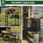 Folding Picnic Table for Grill Outdoor Camping Table with Portable Mesh Bag, Compact & Foldable for Easy Storage - Great for Picnic, Garden, Patio, Dining, BBQ, Party, Market 2Ft