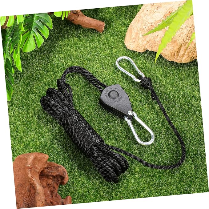 UPKOCH Metal Hanging Cord for Outdoor Lights – Adjustable Utility Rope for Clothesline Tent Storage and Camping Essentials – Sturdy and Versatile Hanging Light Cord