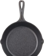 Lodge Seasoned Cast Iron Skillet - PFAS-Free,Non-Toxic Cookware - Use with an Oven,Stove,Grill,or Campfire - Naturally Non-Stick & Oven Safe - 6.5 Inches,(Pack of 6)